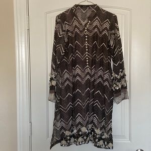 Pakistani Indian Cross Stitch pearl kurti